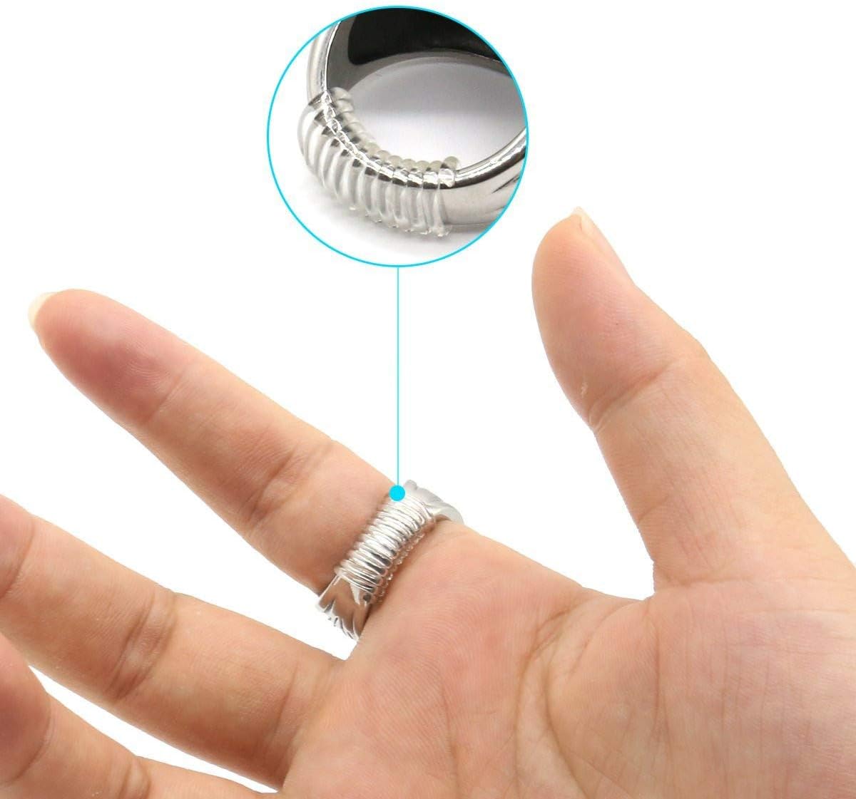 Invisible Ring Size Adjuster for Loose Rings Ring Adjuster Sizer Fit Any Rings Ring Guard Spacer (WRAP-ON, 12 PCS)