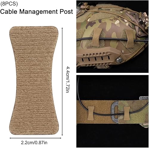 Miniatura 2 de 8 unids táctico auricular intercomunicador cable organizador batería titular NVG arnés de cable para casco equipo táctico accesorios