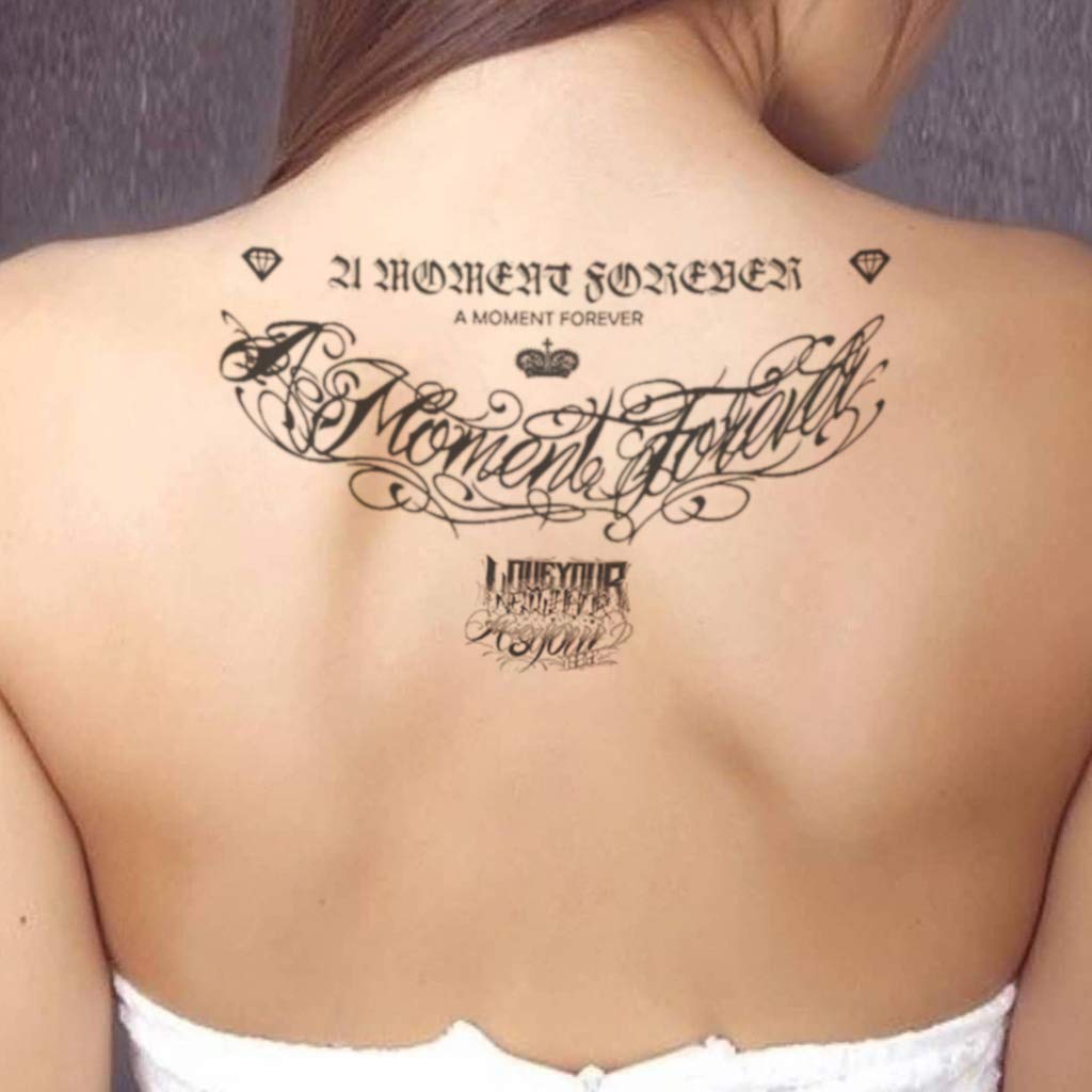 CARGEN Classic Rose Temporary Tattoo Traditional Temporary Tattoo Old School Stickers Waterproof Vintage Sticker