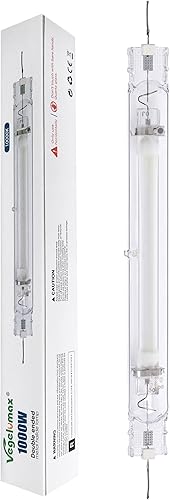 Vegelumax MH 1000 vatios doble extremo haluro metálico crecimiento bombilla PPF 1400mols, CCT 10000K, CRI 90+ espectro completo, para etapas