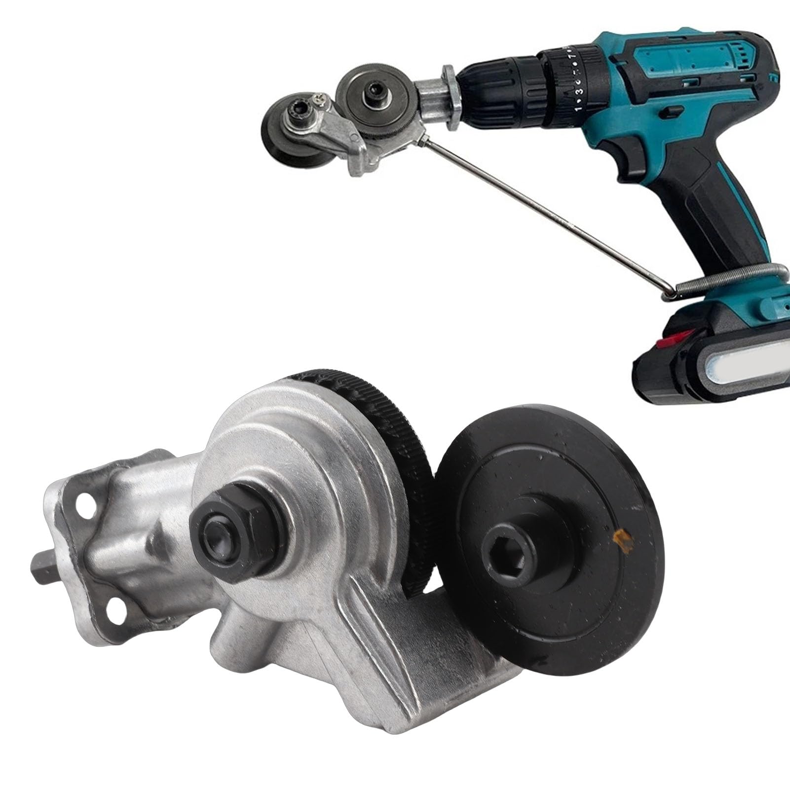 Trapano Elettrico Taglierina per Metallo - Attacco per Trapano Portatile Utensile per il Taglio di Metalli - Accessorio Efficiente per Trapano e Metal Cutting
