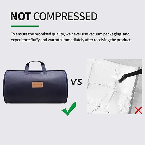 Miniatura 10 de Edredón de cama sin comprimir de alta calidad 2024 para todas las estaciones, 100% algodón, reversible, ligero, suave, transpirable, esponjoso