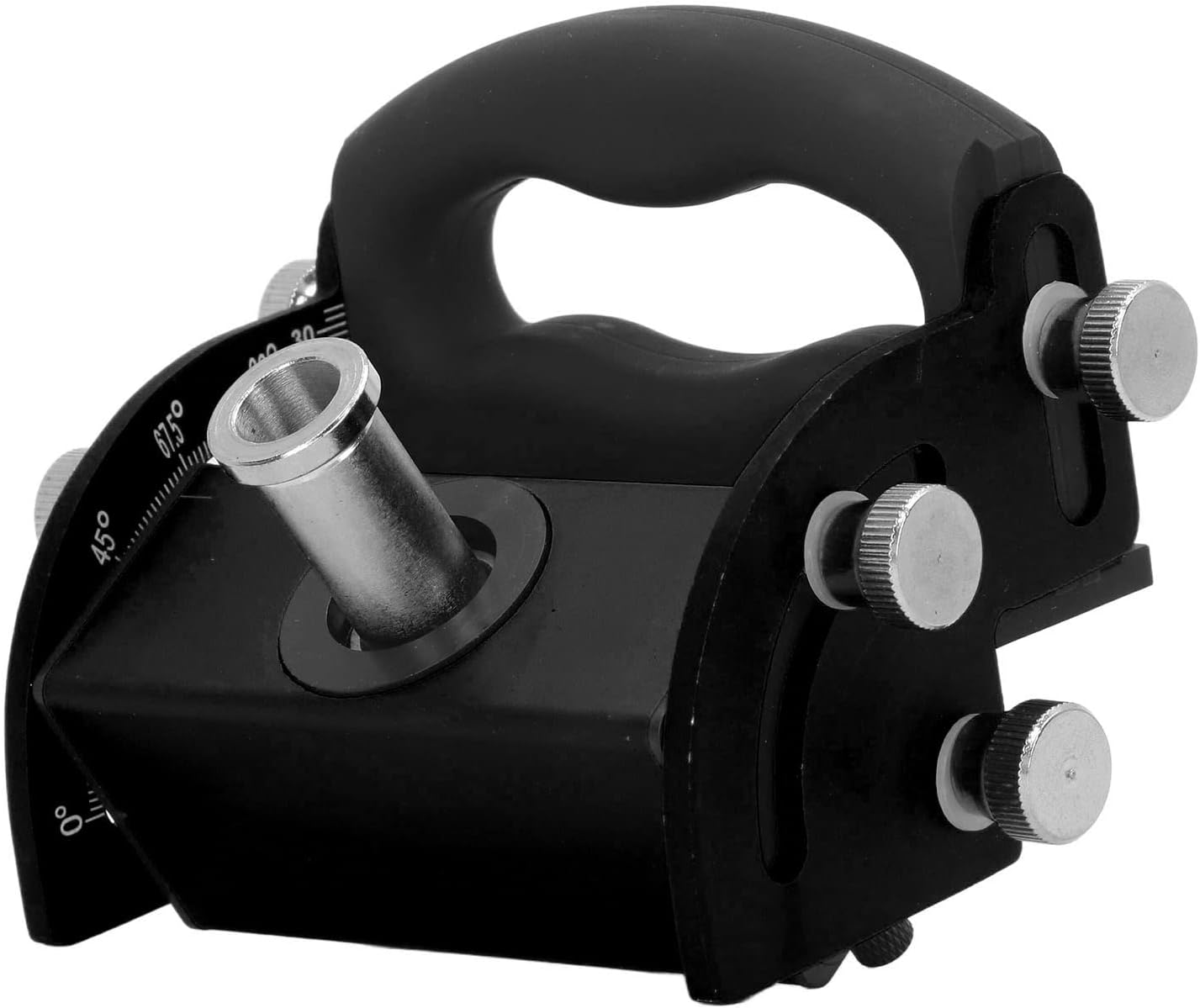 Woodworking Guide Positioner, Doweling Jig Drill Kit Pocket Hole Woodworking Puncher Woodworking Hole Locator for Woodworking Drilling (Black)