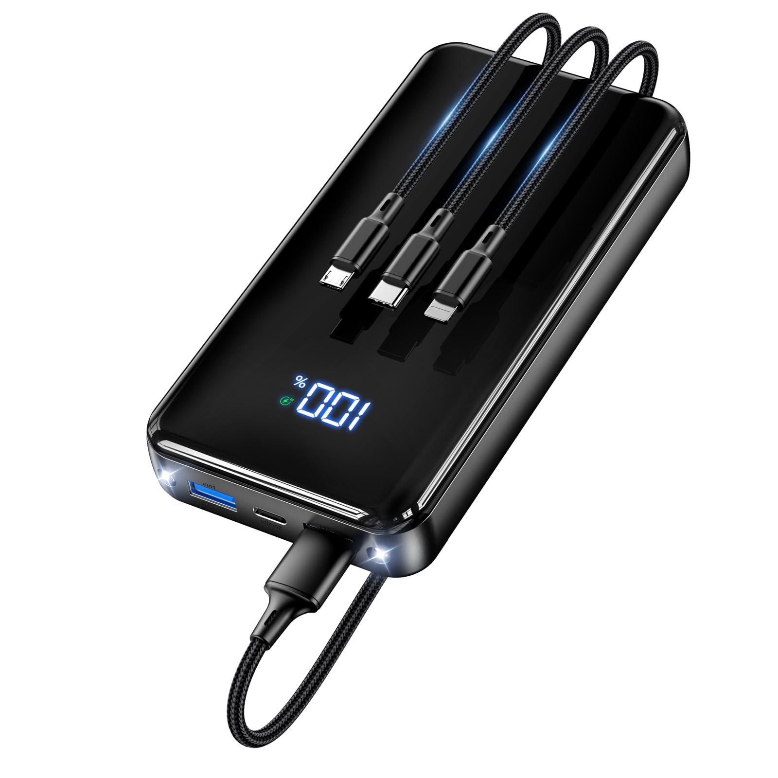 Power Bank,Klein 26800mAh Powerbank Schnellladefunktion 22,5W USB-C Tragbarer Externer HandyAkkus mit LED Display,Akku-Pack für iPhone 17 16 Pro Max 15 14 13 12 Galaxy S25 Edge,für Reisen, Camping