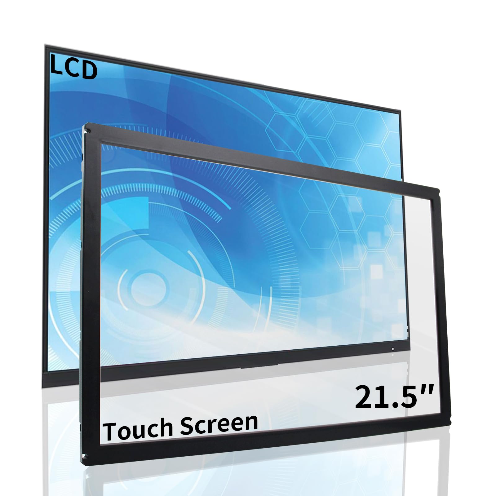 21.5" (16:9) Multi-Touch Screen Panel with IR Touch Technology and Tempered Glass for Kiosks, Monitors, and All-in-Ones