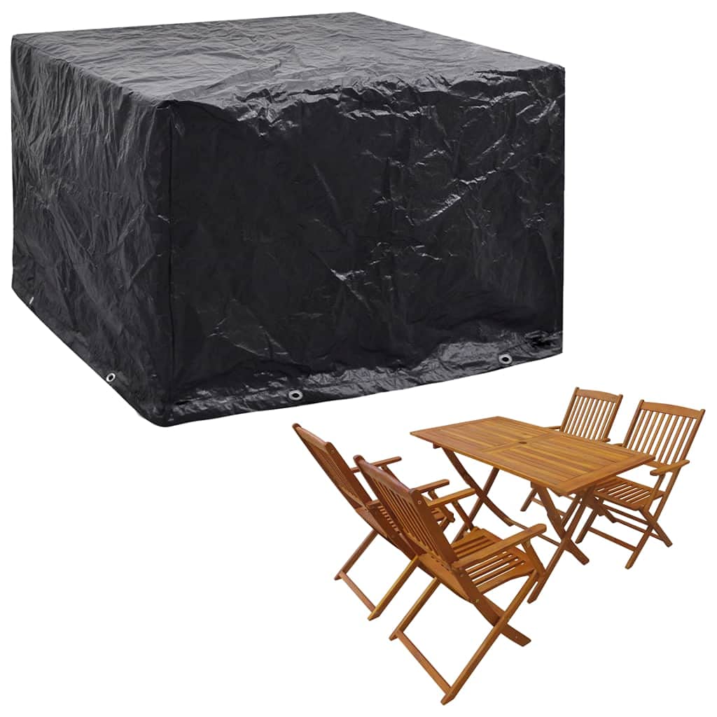 Akcesoria do mebli ogrodowych, pokrowce na meble ogrodowe, 2 szt., 8 oczek, 122 x 112 x 98 cm, meble