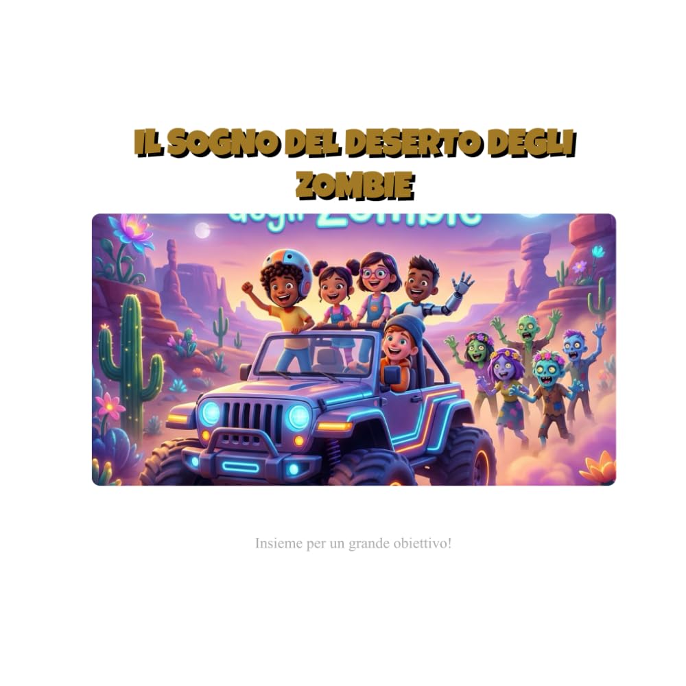 Il Sogno del Deserto degli Zombie.: Un'avventura di amicizia e coraggio per piccoli eroi (Edizione Illustrata).