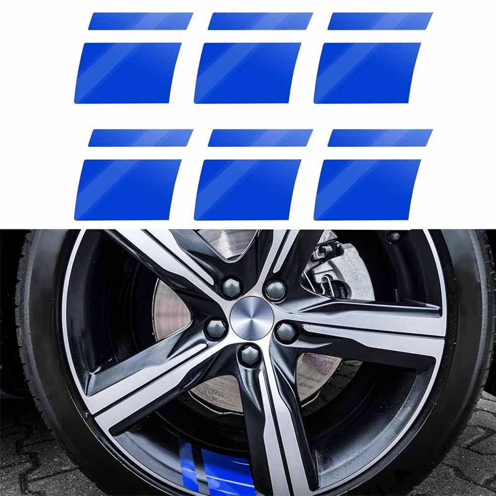 6 Pcs Car Rim Stickers for Citroen Berlingo | Typ B9 | Bj. 2008-2018