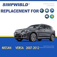Vista 2 de SIMPWIBLD Reemplazo para Brazo de Limpiaparabrisas Trasero Nissan Versa 2007-2012, Fácil de Instalar (juego de 2)