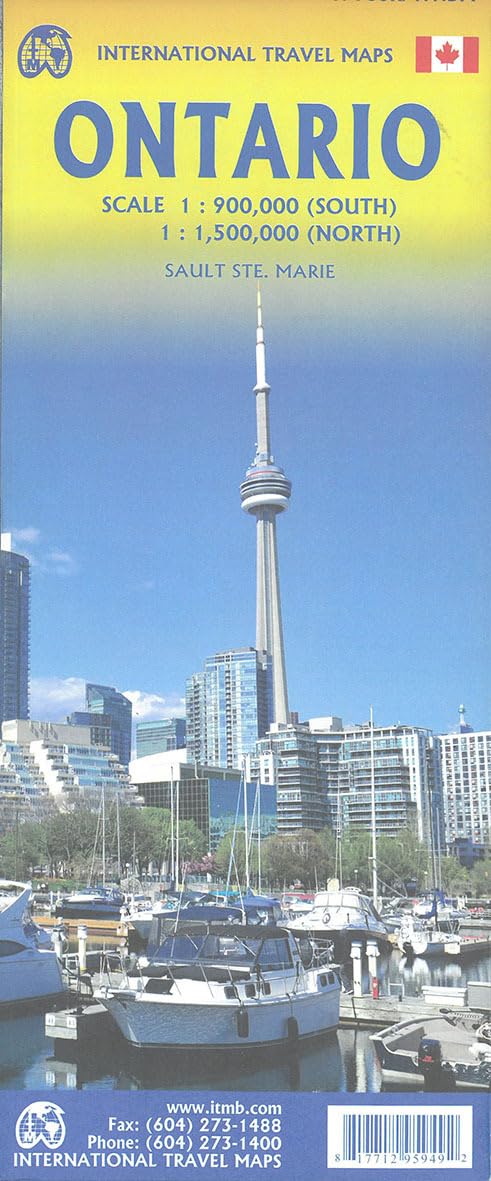 Ontario: ITM Travel Reference Map 1:900000