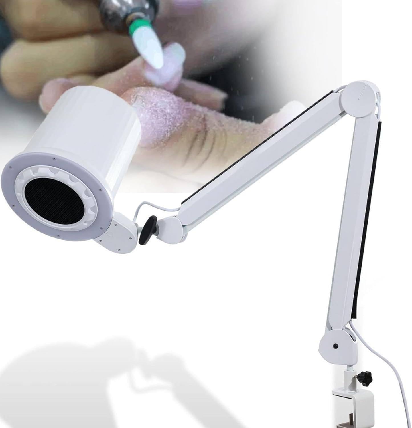 Aspirador De Polvo De Uñas Profesional De Bajo Ruido, Máquina Extractora De Polvo De Uñas Súper Fuerte, Aspirador De Polvo De Uñas Portátil, para Uso En Salones De Uñas