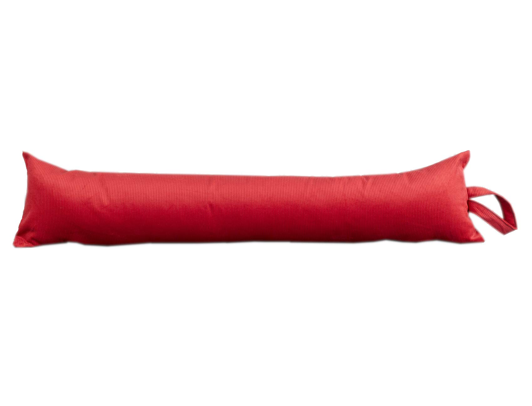 Classic Home Store Draught Excluder Cord Door Corduroy Cotton Cold Draft Stopper 5ft (Red) โ image 1
