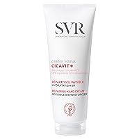 Vista 1 de SVR Crema de manos Cicavit+ con glicerina, prebiótico y aceite de coco. Protección de 8 horas para manos dañadas extremadamente secas. Hidratante