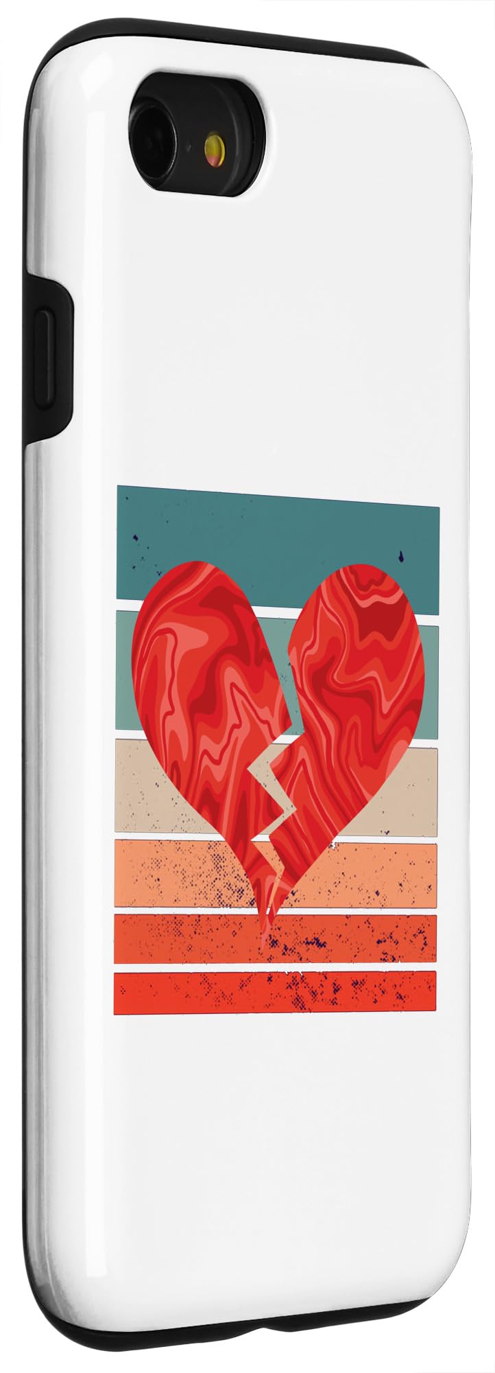 iPhone SE (2020) / 7 / 8 Broken heart Abstract pattern Heartbreak Emotional Visual Case - Image 3