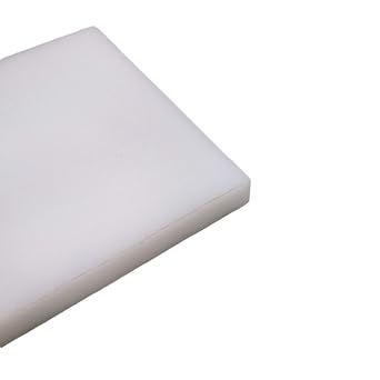 10mm x 3.937 x 3.937 UHMW PE Plastic Sheet Plate Natural White