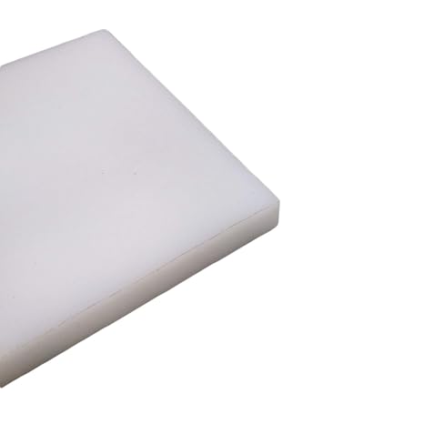 10mm x 3.937 x 3.937 UHMW PE Plastic Sheet Plate Natural White