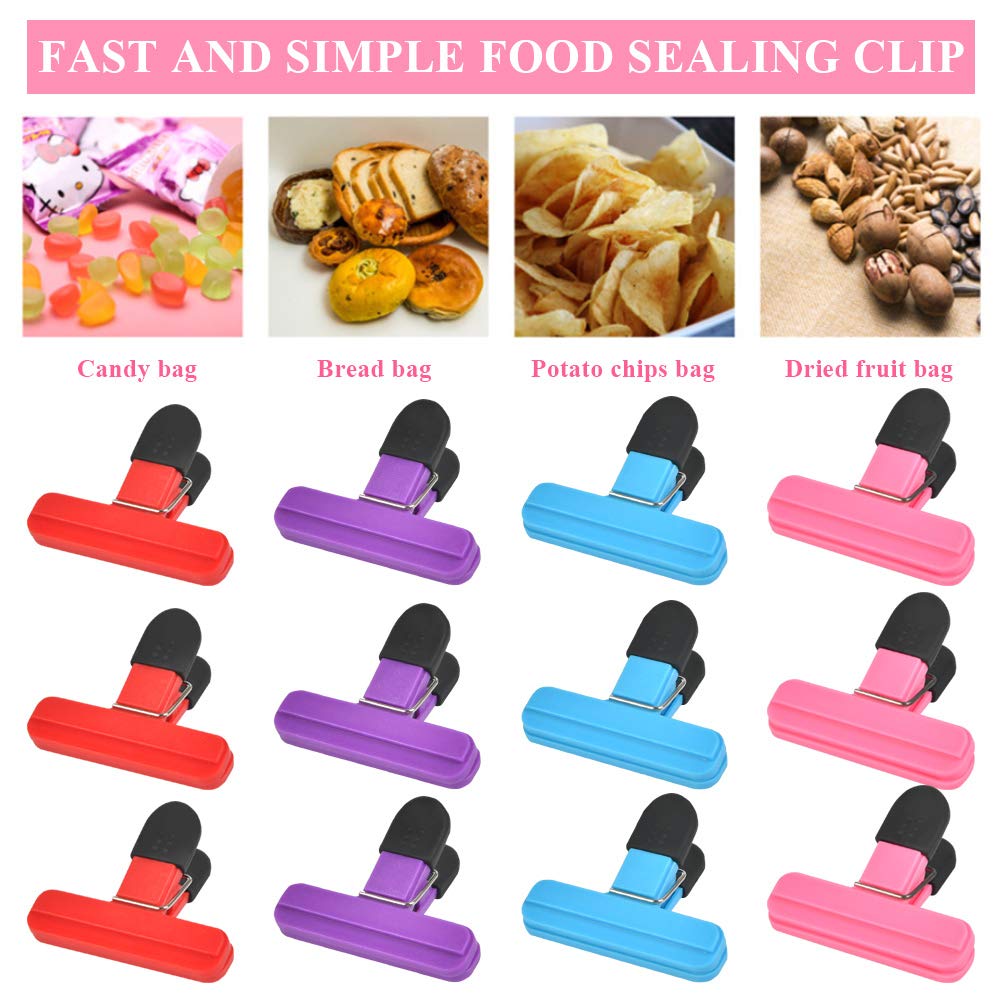 Pince Fermeture Sachet AlimentairePince Sachet24 Pièces Réutilisable