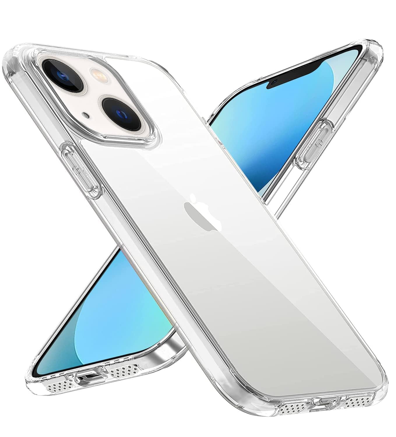 ZedGear Case for iPhone 13 Mini Silicone Case Clear Transparent Shockproof Scratch Resistant Protective Phone Soft Silicone Slim Cover for iPhone 13 Mini (Transparent)