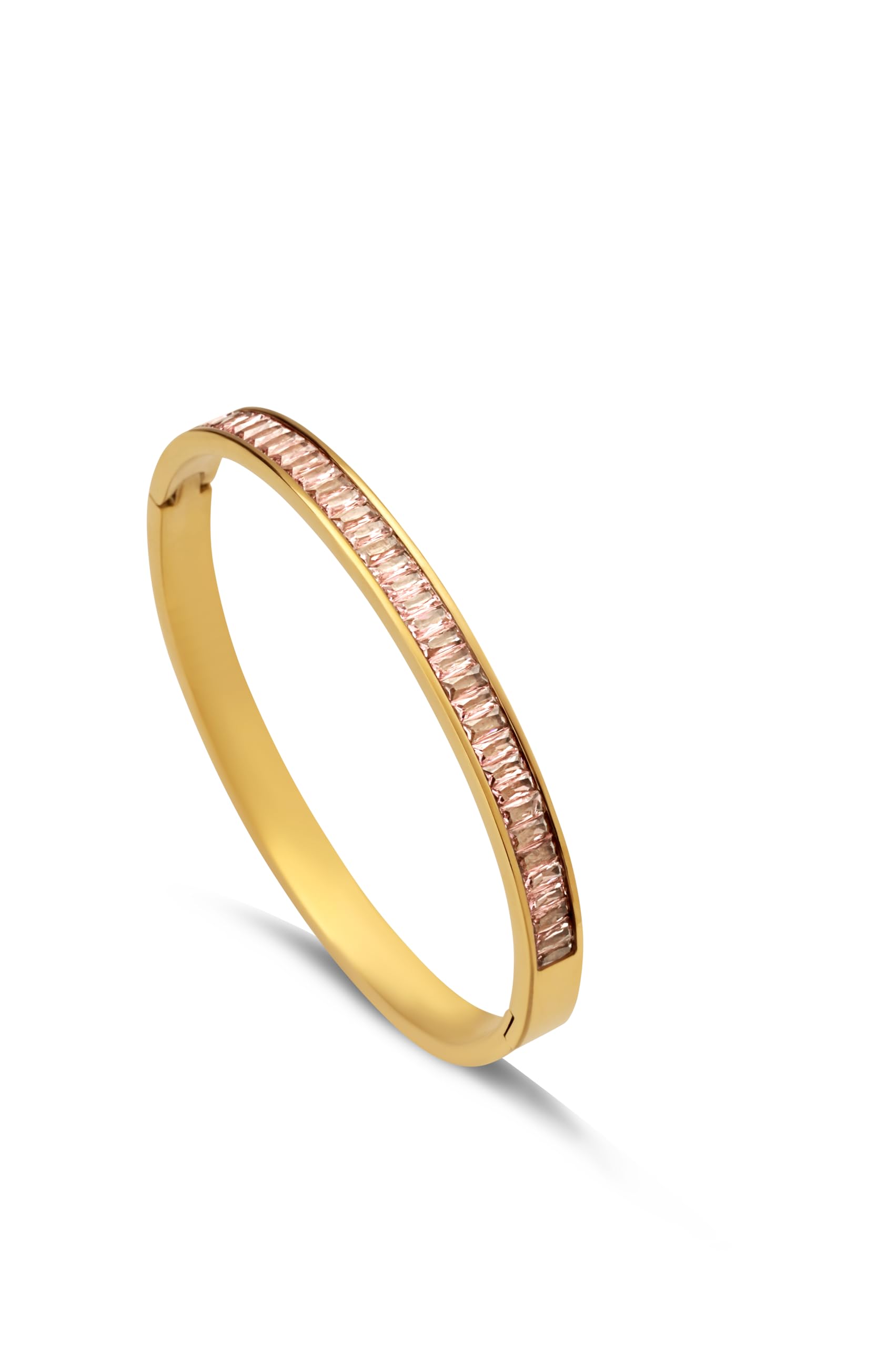 Pink Enchantment Bangle Bracelet for Women - Gift for Girls & Women | Waterproof & Anti-Tarnish Bangle Bracelet