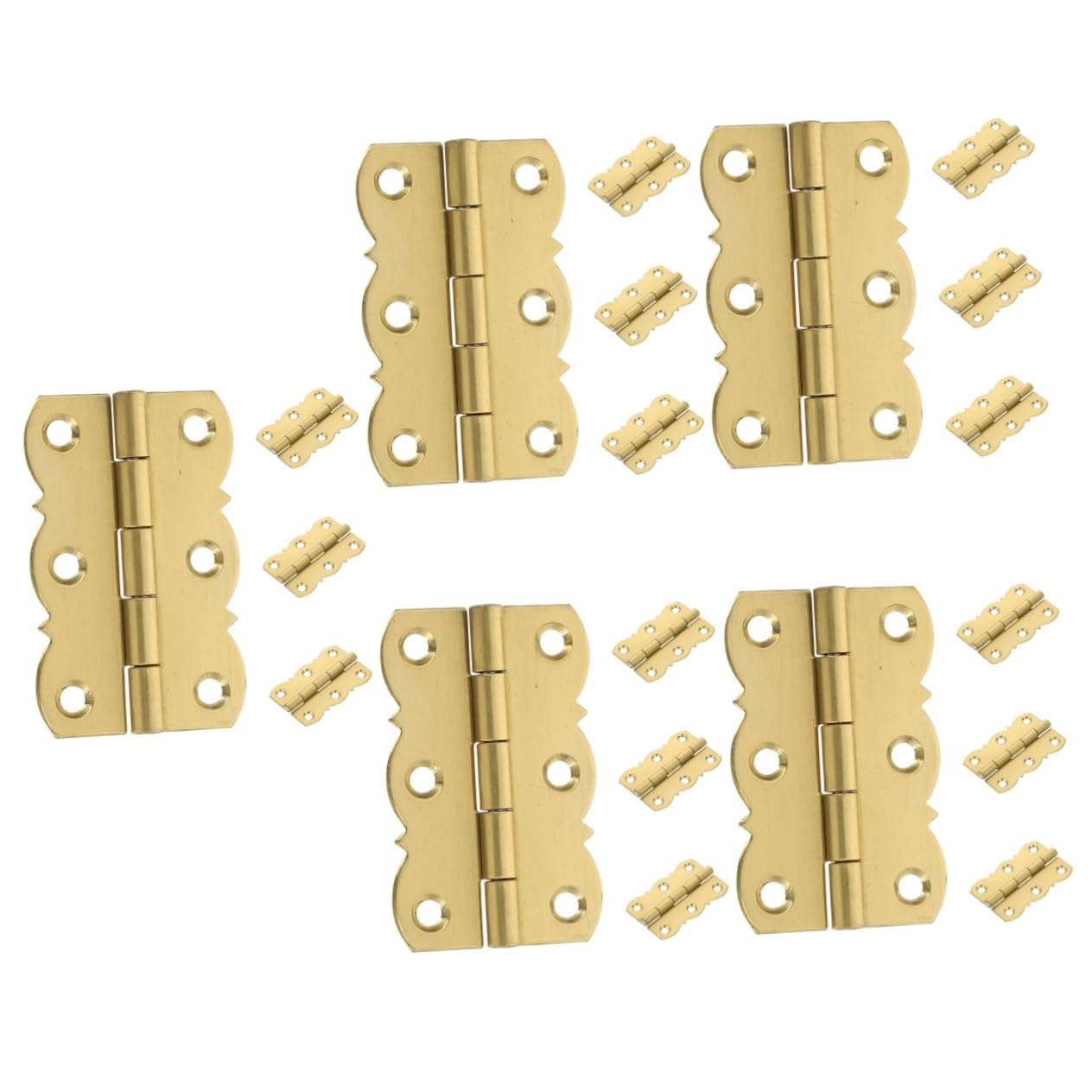 UKCOCO 20piezas Bisagras De Piano Bisagras Plegables Resistentes Para Cajas De Madera Instalación Sencilla