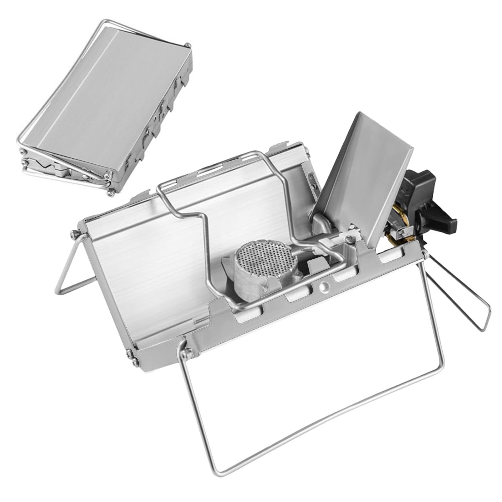 Ensemble de réchaud de camping stable pour cuisiner sans vent et sans risques