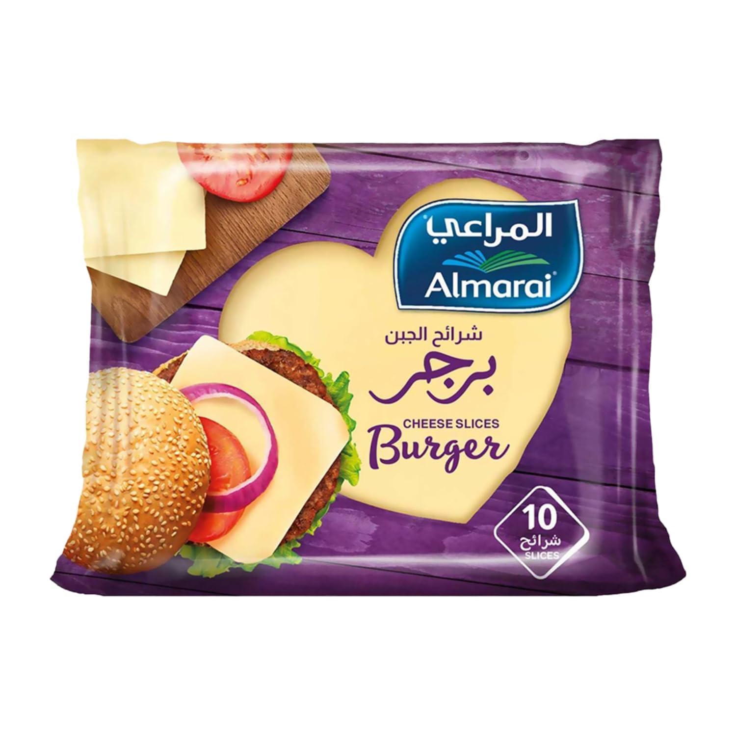 Almarai Burger Cheese Slices, Processed Cheese, 10 Slices, 200g BY febora foods-image-25