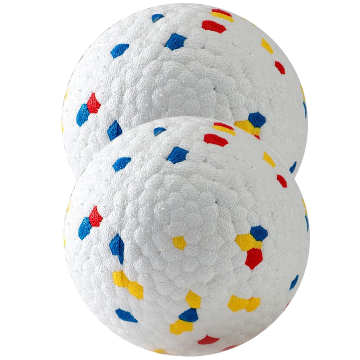 POPETPOP 4 Stück Hüpfender Ball Schmeiß Es Eier Bälle Für Hunde Beißspielzeug Für Welpen Welpen-backenzahnkauer Welpenkaustock Welpenzahnplüsch Interaktive Kugel Groß E-TPU-Material