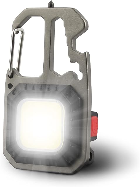 T-SUN Torch Portable Mini LED Small Work Light Keychain Flashlight 7 Modes 800 Lumens Rechargeable Inspection Lights with Bottle Opener Magnetic Base for Camping Repair Emergency Lighting (1 PCS)