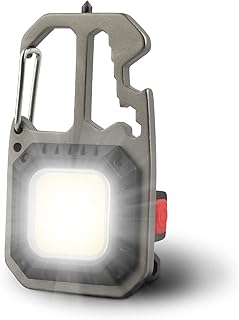 T-SUN Torch Portable Mini LED Small Work Light Keychain Flashlight 7 Modes 800 Lumens Rechargeable Inspection Lights with Bottle Opener Magnetic Base for Camping Repair Emergency Lighting (1 PCS)