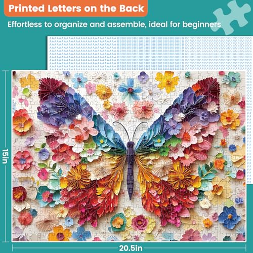 Puzzle 500 Piezas Mariposas para Adultos 15+ Anos miniatura 4