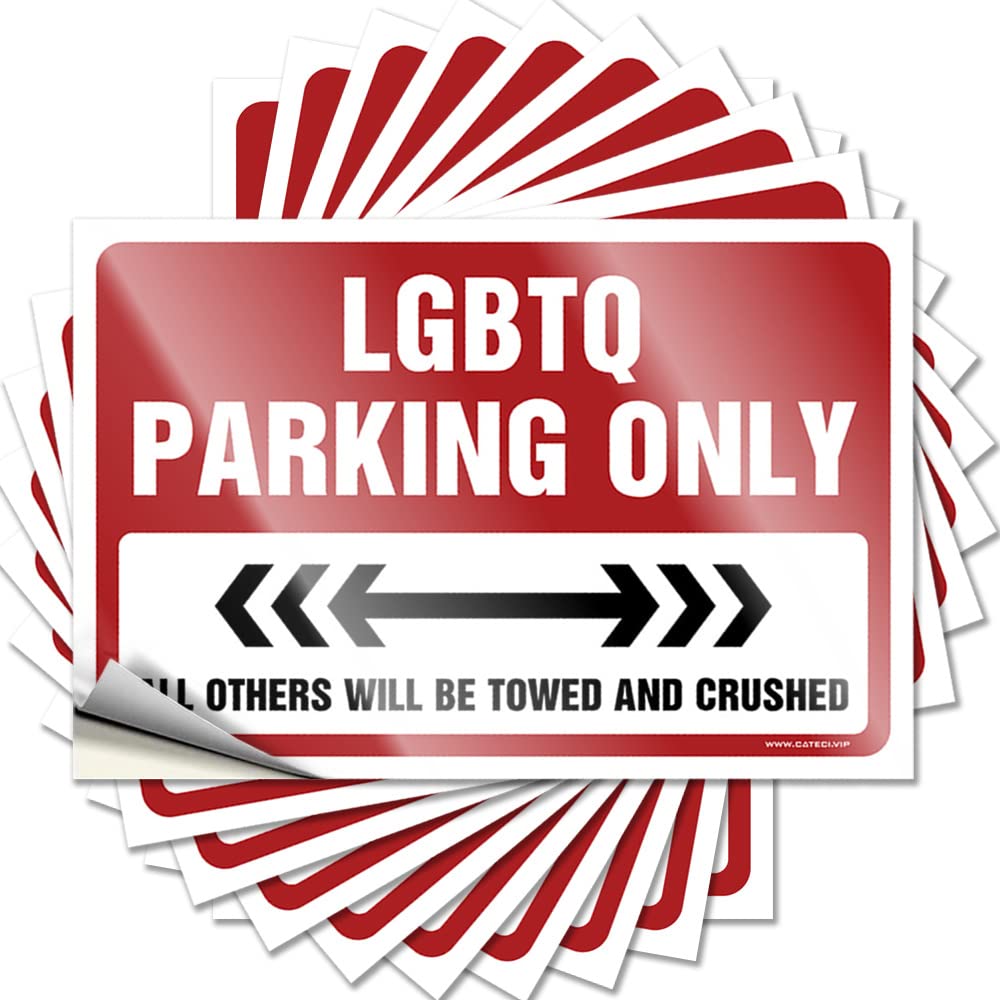 Fzfn Colour Bedroom Stuff Drinking Decals - Lgbtq Parking Only Hat Waterproof Vinyl Sticker(6X9cm)