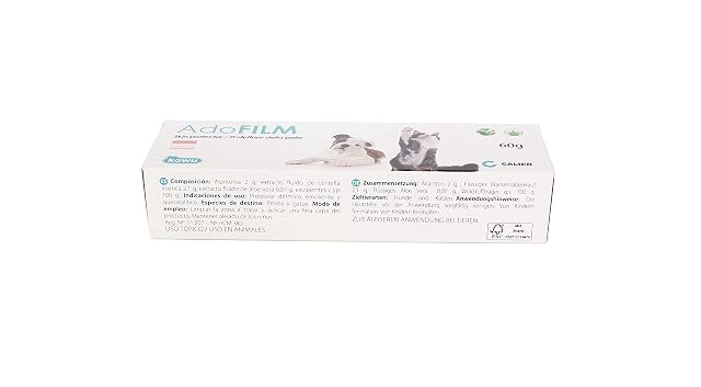 Foto 3 de 6 de Calier · Adofilm. Gel Dermatológico Protector, Cicatrizante y Calmante. Perros y Gatos. 60 g