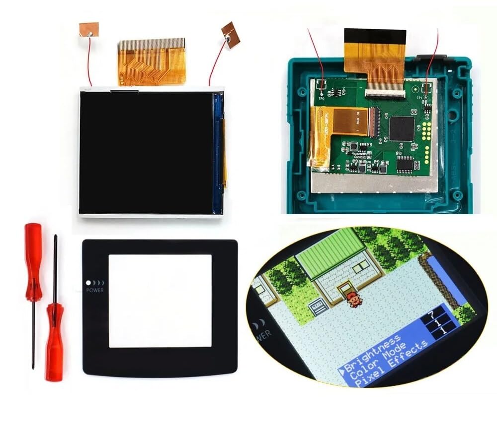 Amazon | 【ハンダ付け不要・シェル加工不要】GBC専用 HD IPSバック