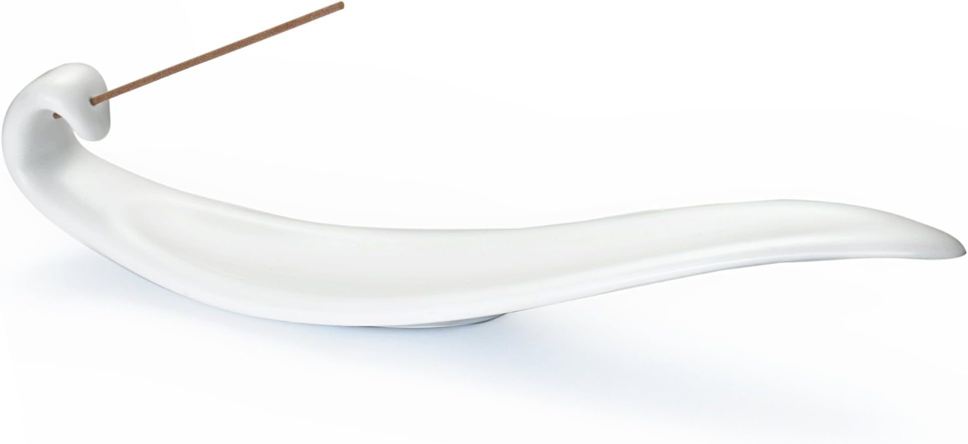 Incense Holder - Ceramic Willow Leaf Porcelain Incense Stick Burner Cone Ash Catcher Tray (Willow Leaf)