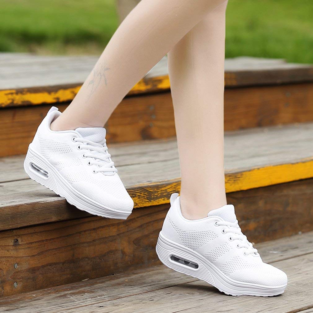 Sisttke Sneakersy damskie do aktywności na świeżym powietrzu, lekkie, oddychające, buty rekreacyjne, buty sportowe z siateczki, buty do biegania po uli
