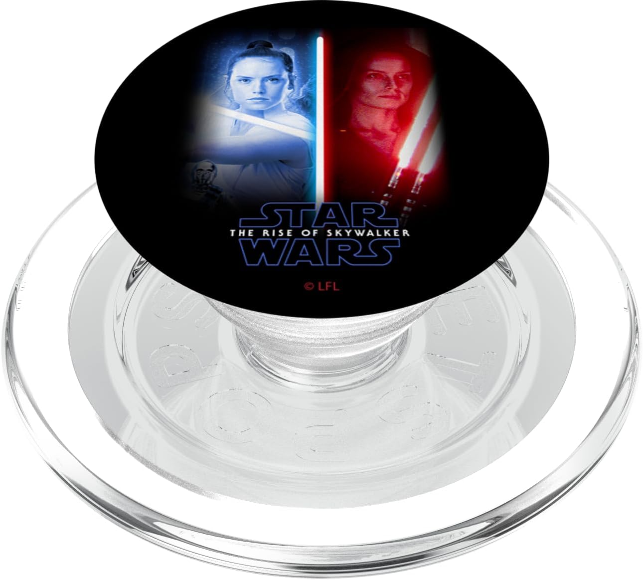 Star Wars Rise Of Skywalker Split Panel Portrait Logo PopSockets MagSafe PopGrip for iPhone