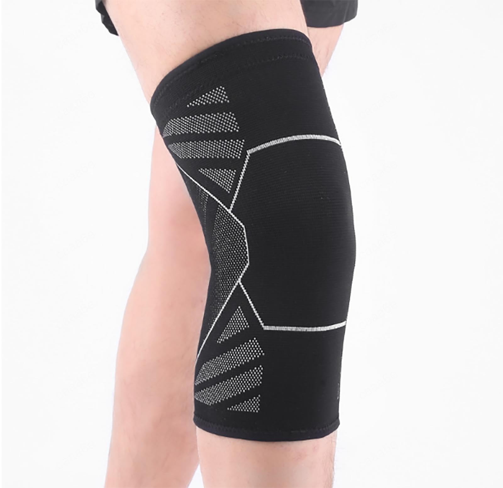 Kniebandage für Damen und Herren, 2er-Pack Kniebandage Gegen Knieschmerzen, Kniebandage, Kompressionsmanschette, Knieschoner Zum Laufen, Gewichtheben, Wandern,A-M