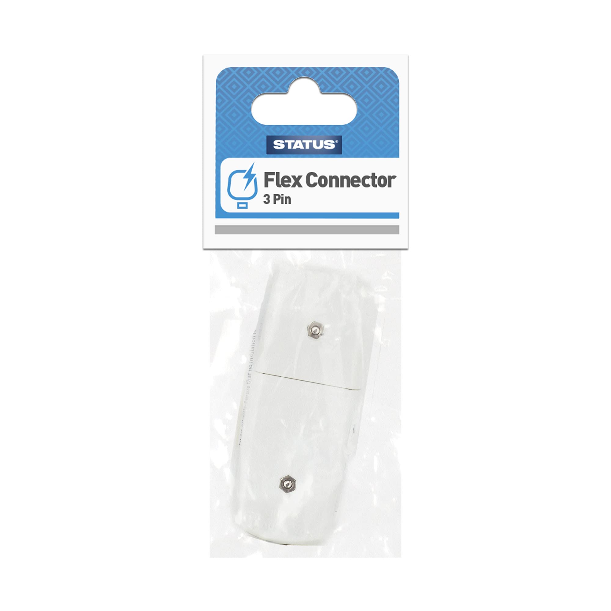 Status White Flex Connector | 10A 3 Pin Electric Cable Connector | Sfc3pinb6