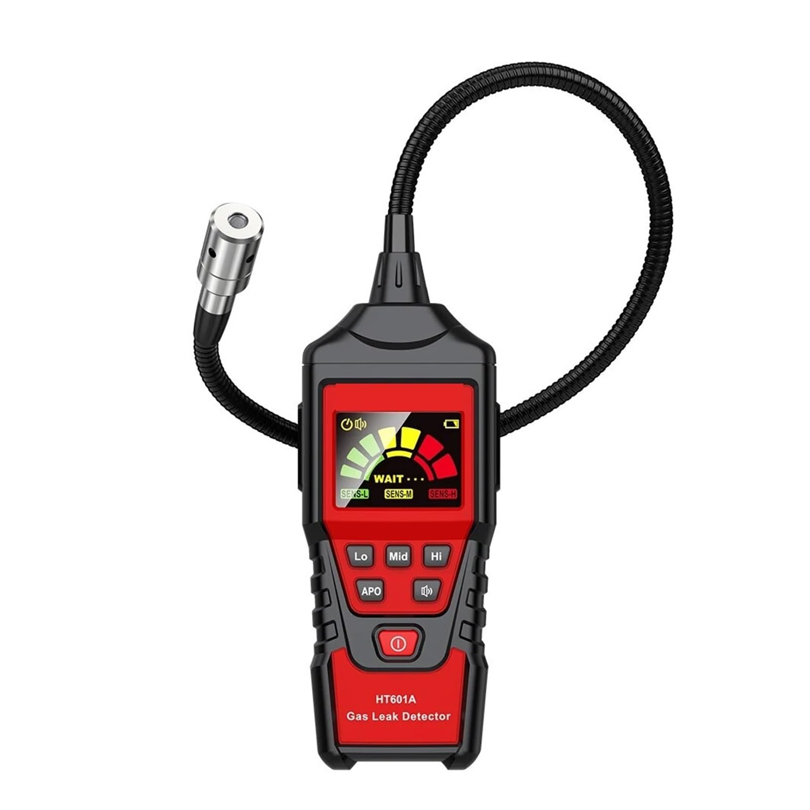 Dmete One Color Ht601a Natural Gas Leak Detector 50-1000Ppm Sound & Screen Alarm Combustible Flammable Methane Gas Leak Detector Workshop Monitor