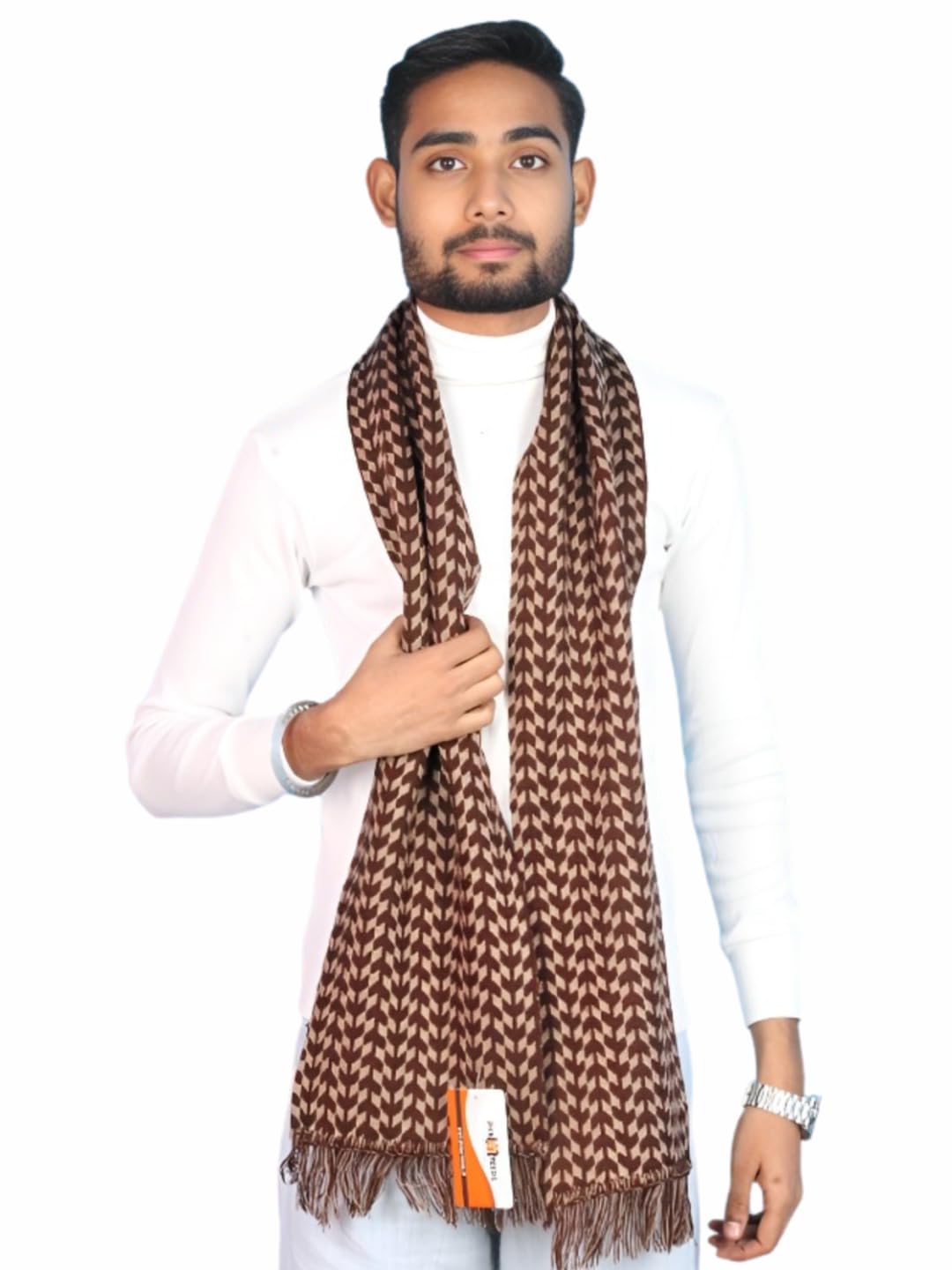 Men’s Knit Winter Muffler Wool-Blend Scarf for Men Stylish Warm Muffler for Office, Casual & Travel Wear-image-48