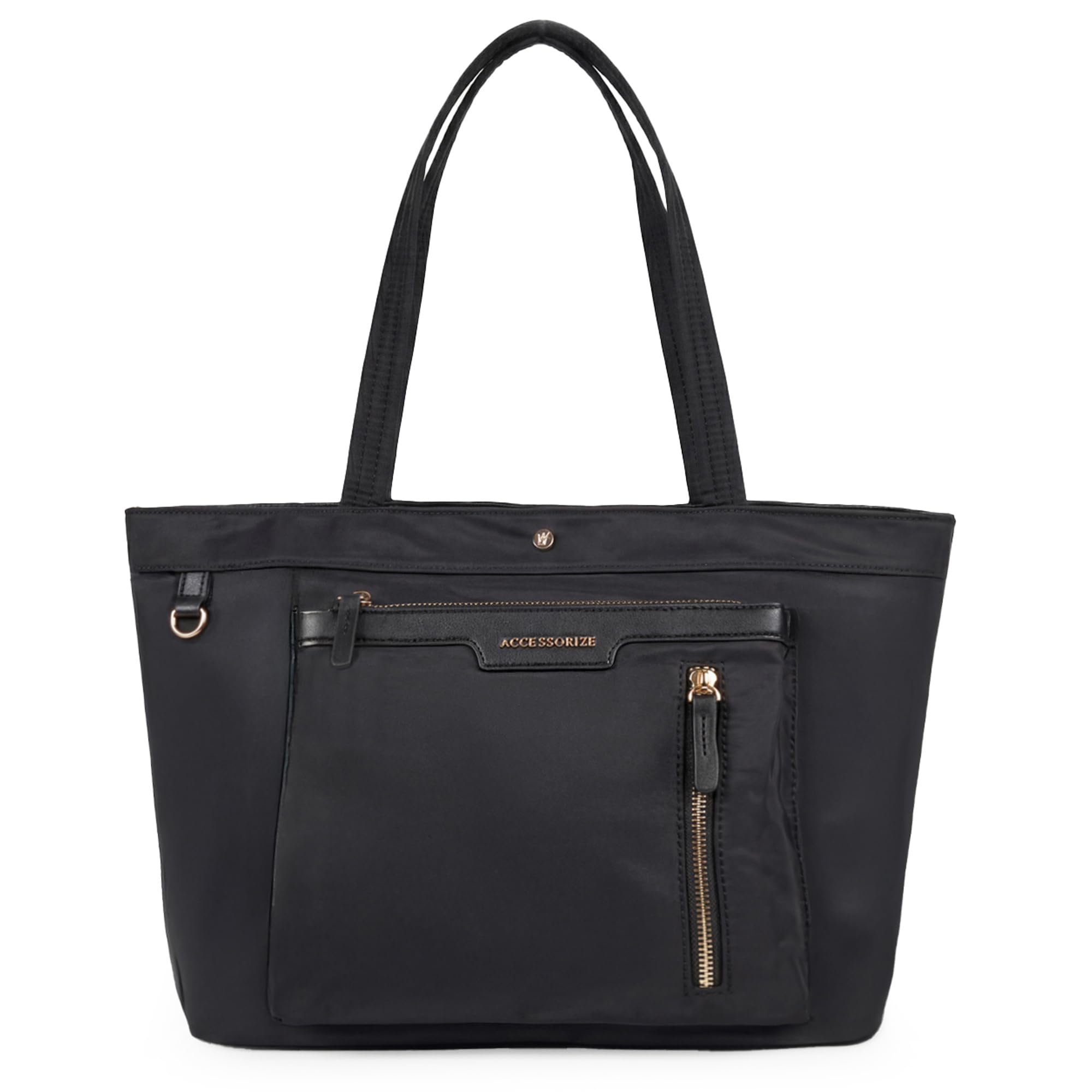 accessorize London Women's Black Siona Multi-Pocket Tote-picture-38