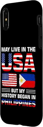 Miniatura 8 de Funda para iPhone 13 Pro Max con bandera de Estados Unidos y raíces filipinas