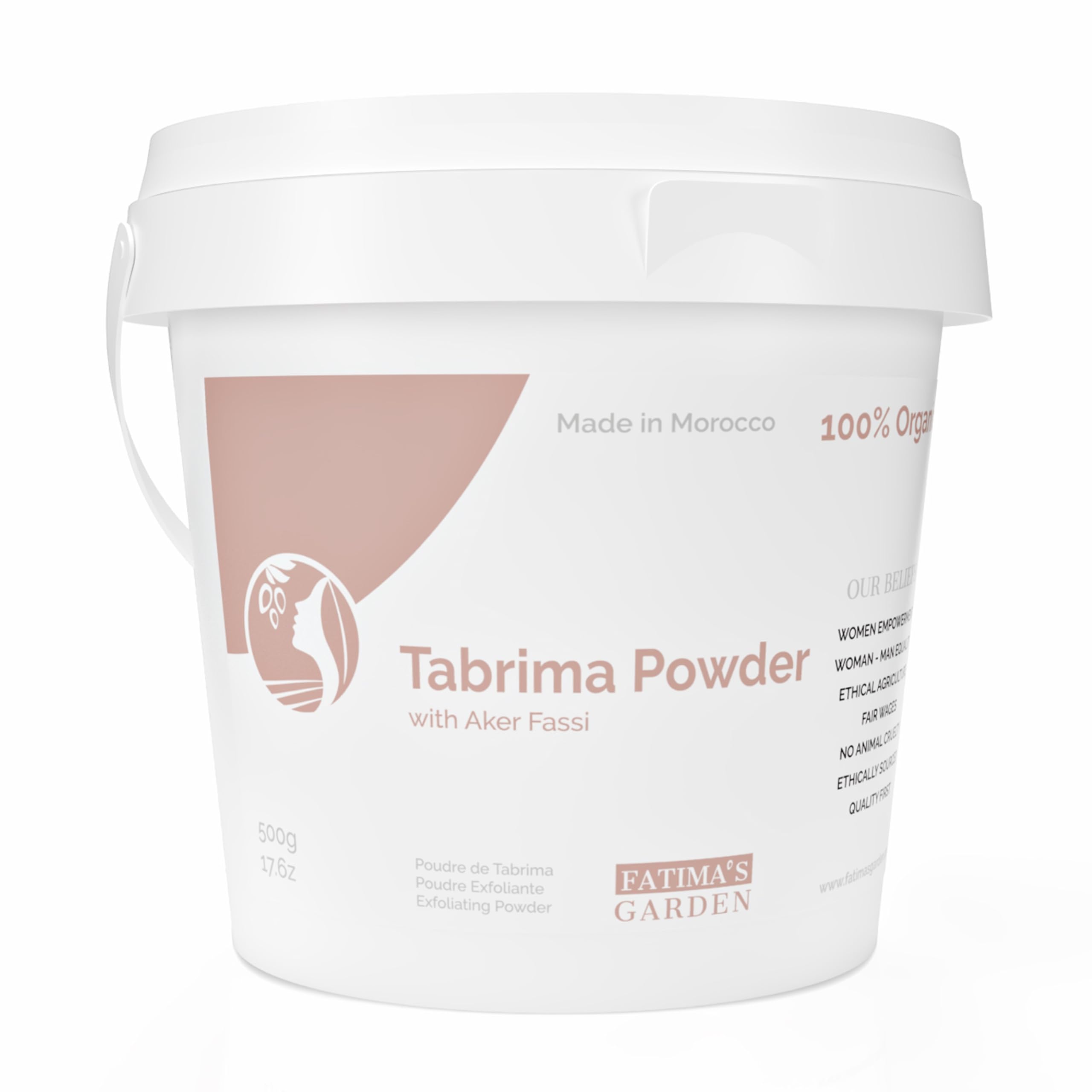 Fatima's Garden Tebrima/Soqla Hammam Marokkanisches Peeling mit Aker Fassi Natürlich Revitalisierend 500g