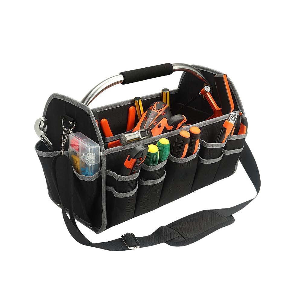 16 Inch Electrician Tool Bag, Open Top Tool Bag, Open Top