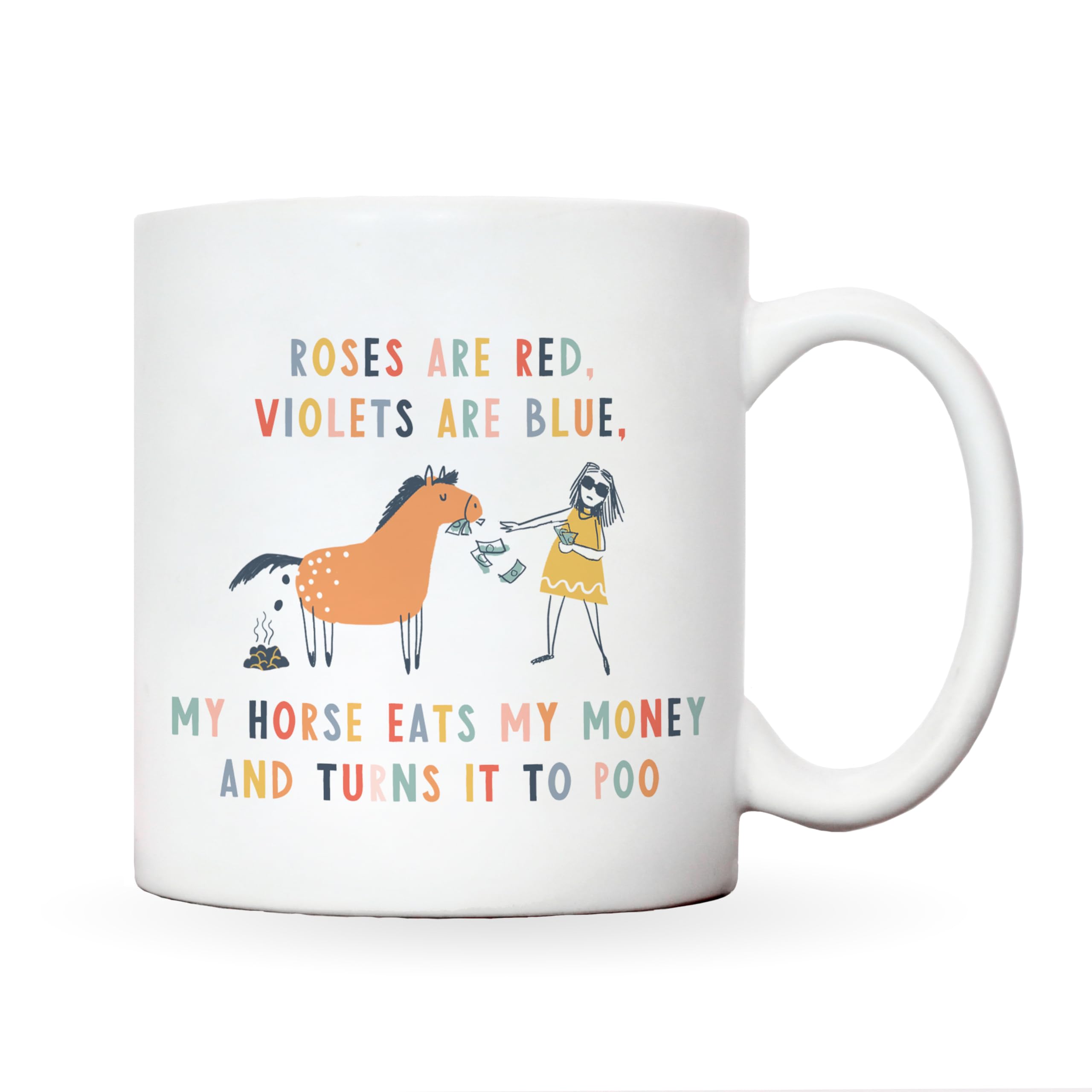 Manta Makes Gifts for Women, Mug for Horse Lovers, Funny Horse Poo Mug, Horse-Themed Gifts