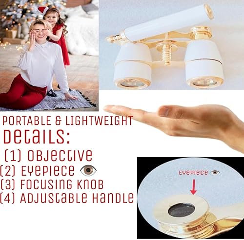 Miniatura 6 de Prismáticos de ópera de latón hechos a mano, binoculares blancos náuticos, regalos de amor, Navidad, día de San Valentín, día de la mujer