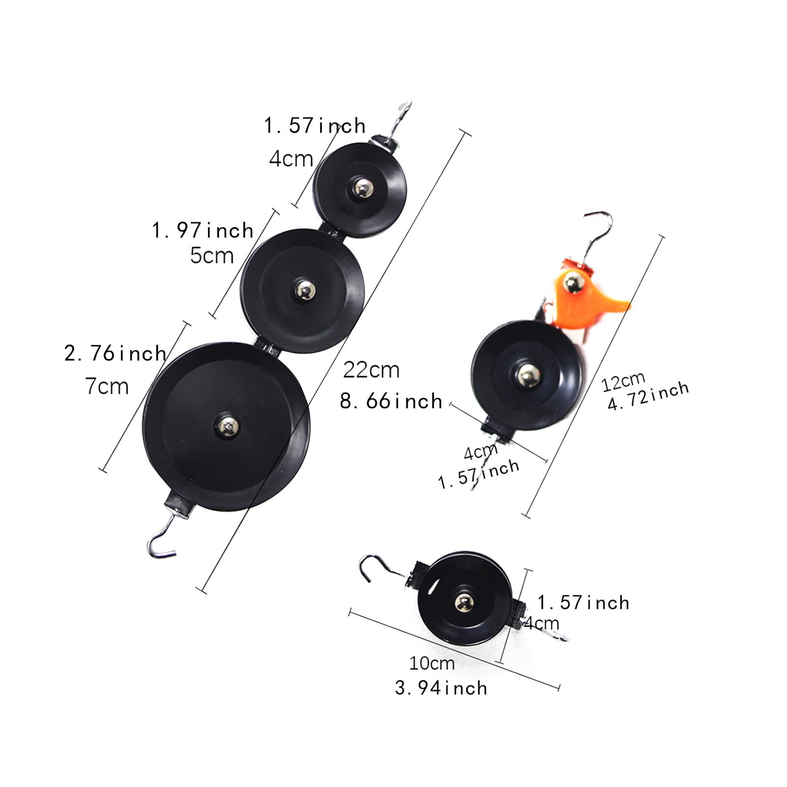 Luwecf Pulley Block Set Pulleys Block Physics Experiment Set Teaching Aids Stainless Steel Learning Materials Physics Pulley Set, 7 Pieces Set - Image 5