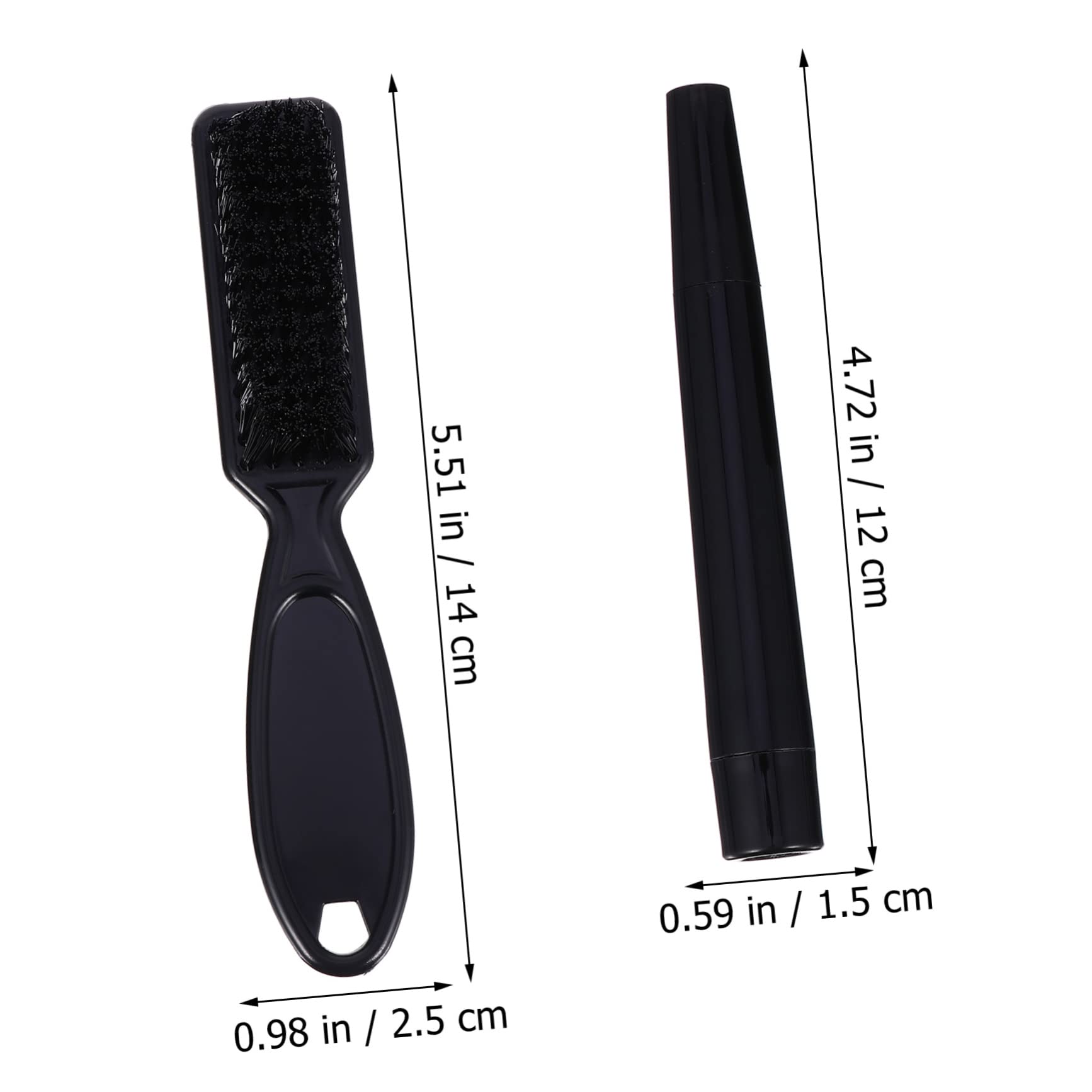 MUSISALY Beard Shaping Pen Set Waterproof Mustache Brush for Grooming Fresh Appearance