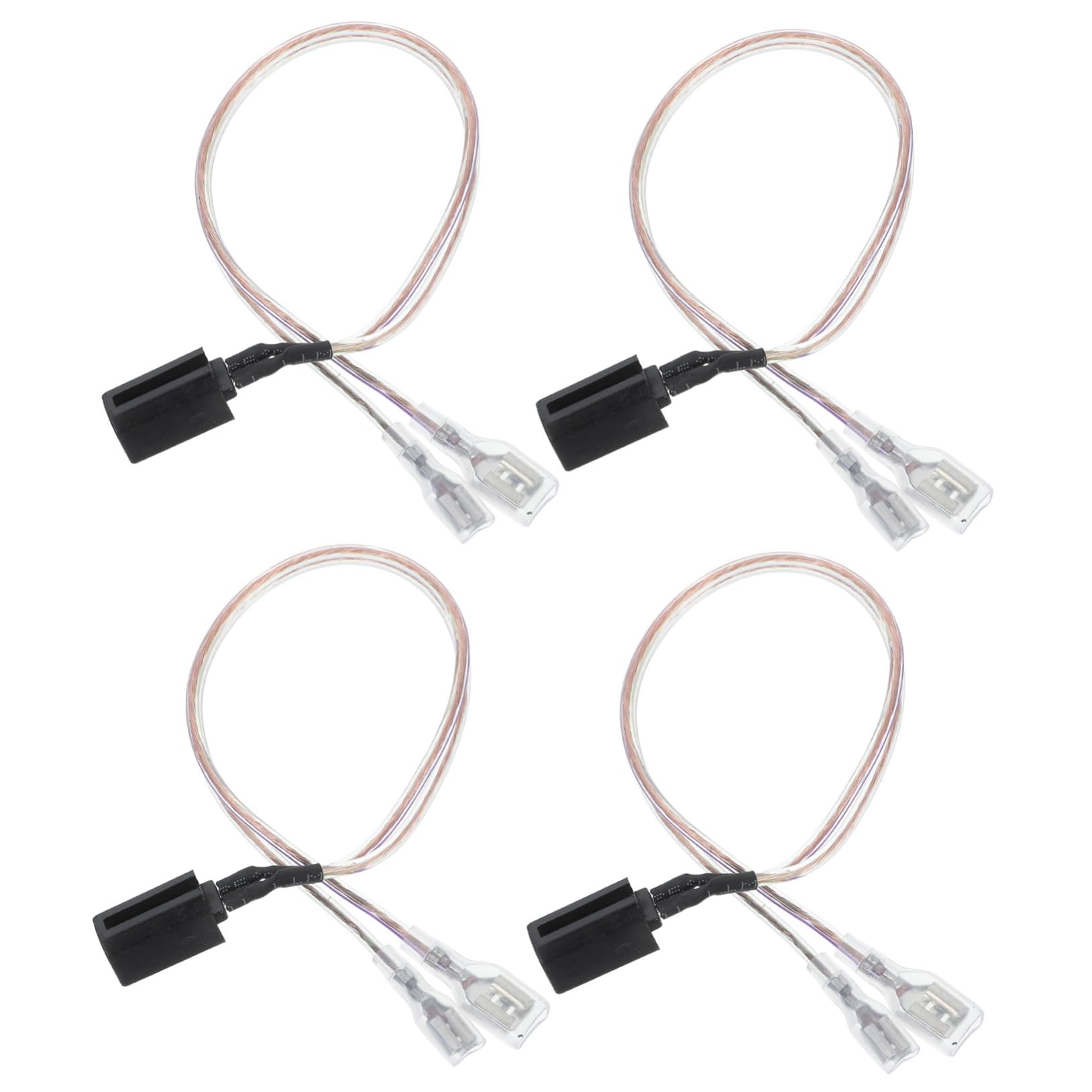 DOITOOL Speaker Harness for Car 4pcs Speaker Cable Converter High-pitched Plug Sound Clarity Car Speaker Connector Wire Harness