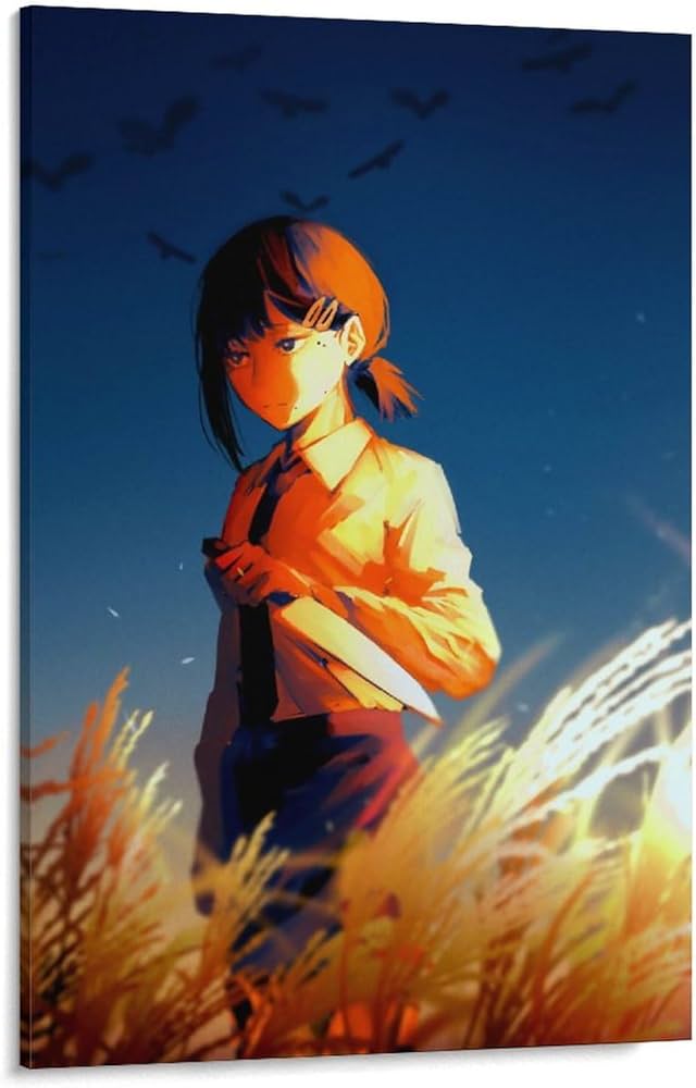 Amazon.co.jp: ポスター チェンソーマン レゼ アートパネル 壁掛け 壁